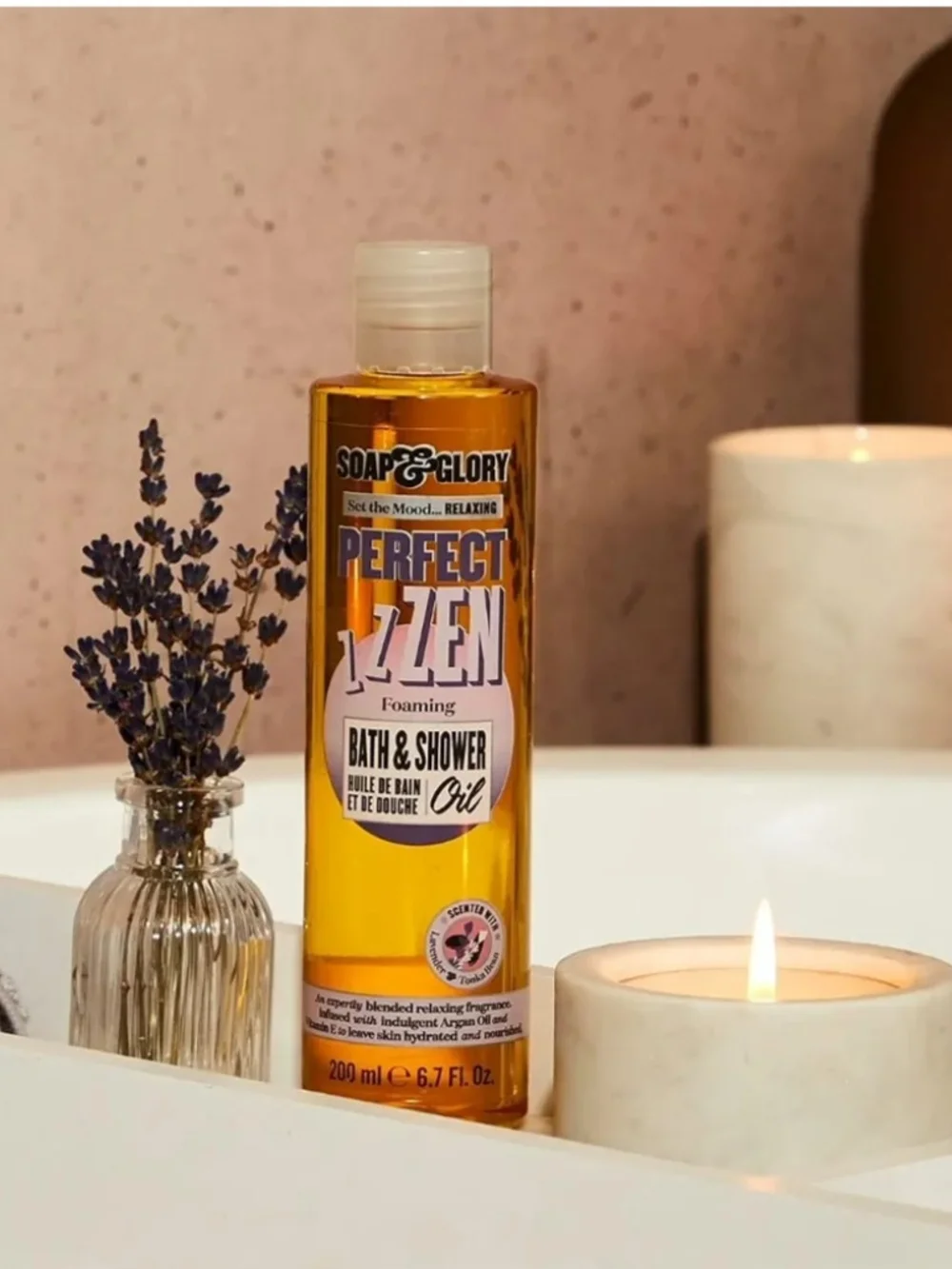 Soap & Glory Perfect 17 Zen Foaming Bath & Shower Oil - Orange with Gold Label